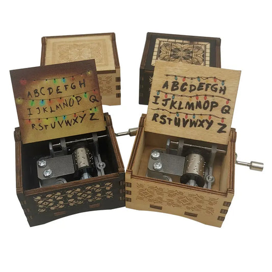 Stranger Things Music Box Hand Crank Wood Musical
