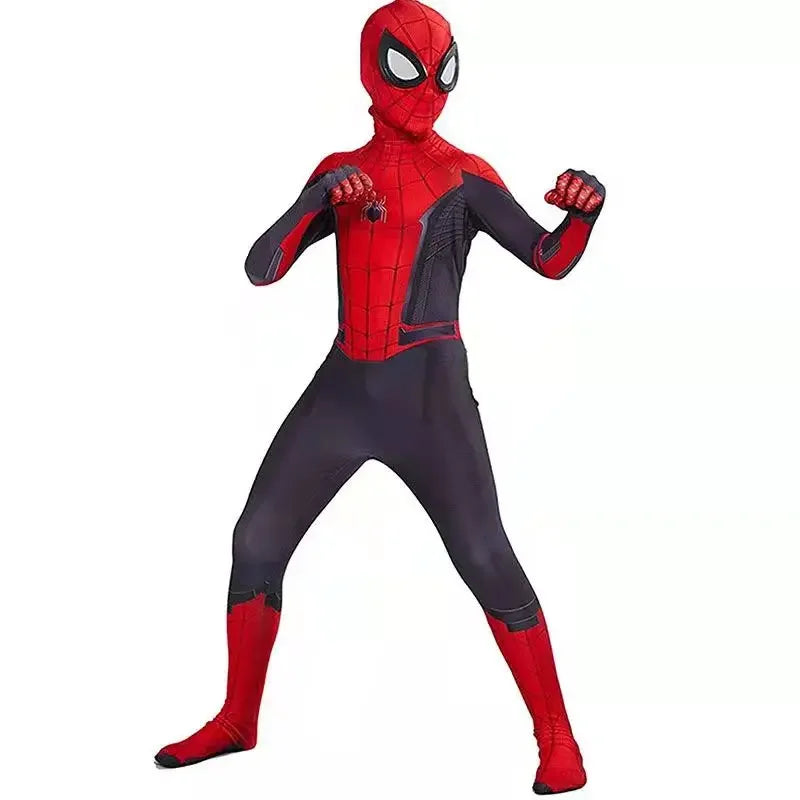 Mens Superhero Spiderman Costume Bodysuit For Adult