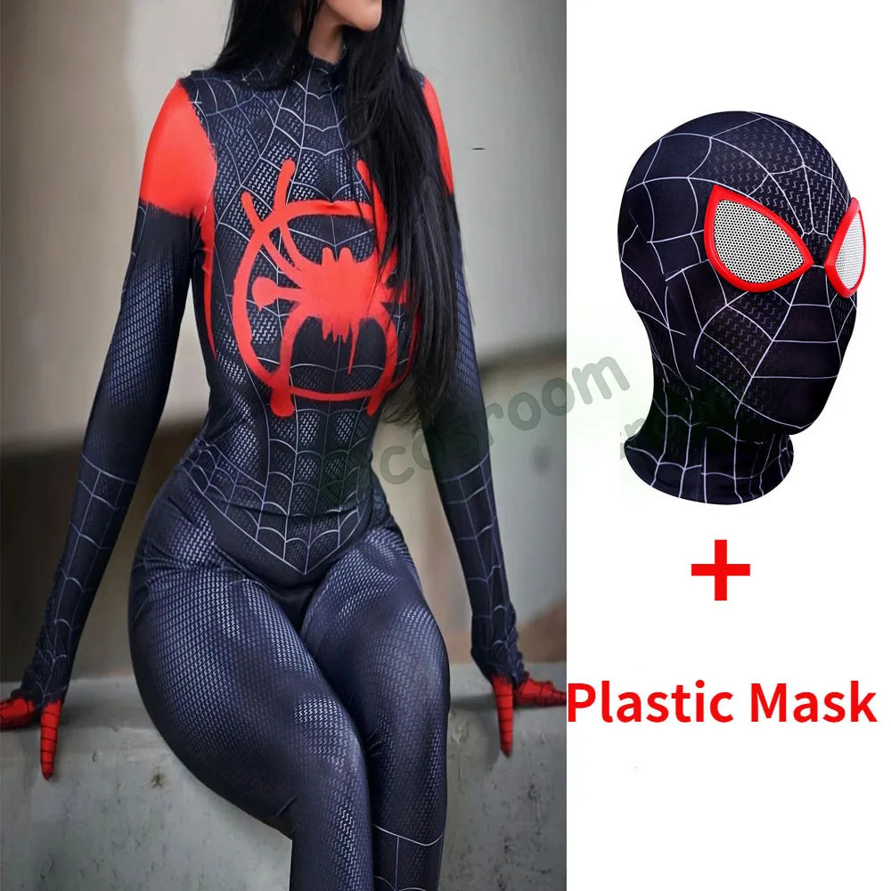 Miles Morales Bodysuit Spiderman Into The Verse
