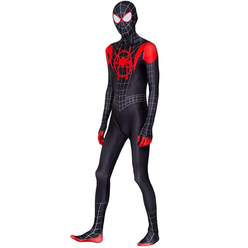 Mens Superhero Spiderman Costume Bodysuit For Adult