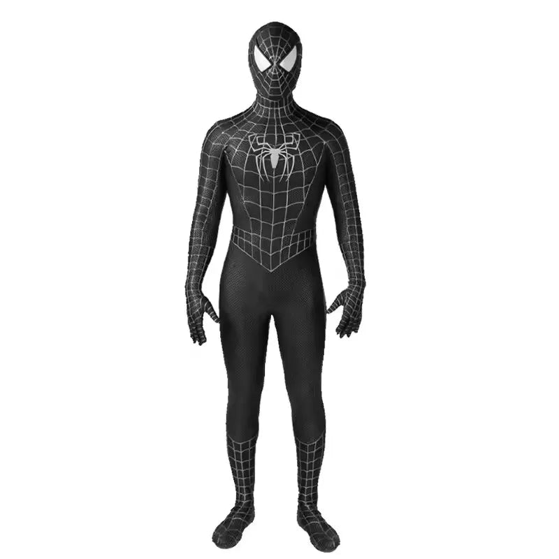 Mens Superhero Spiderman Costume Bodysuit For Adult