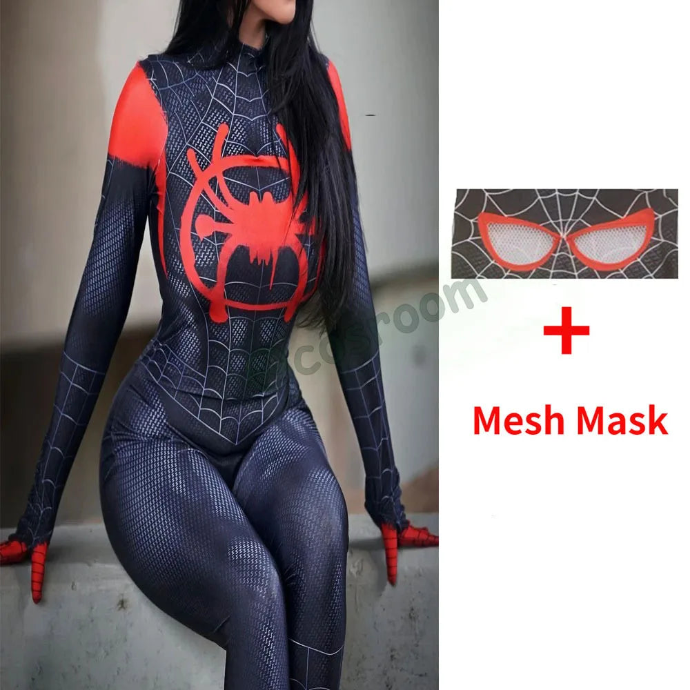 Miles Morales Bodysuit Spiderman Into The Verse
